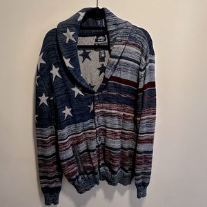 American Flag Cardigan Great Condition
